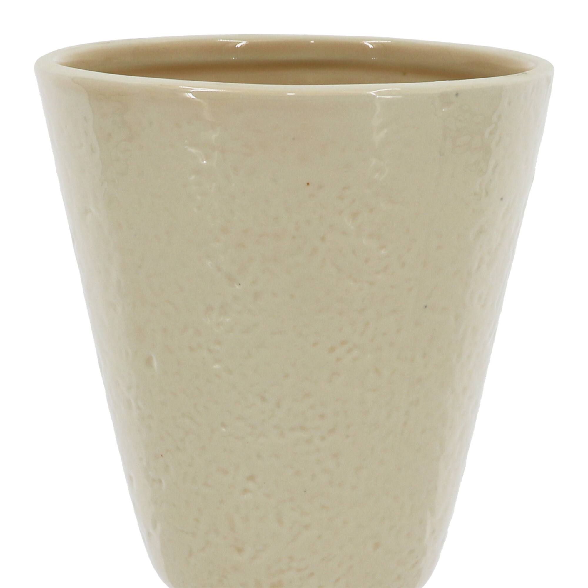 10" Ivory Ceramic Urn Vase by Ashland®